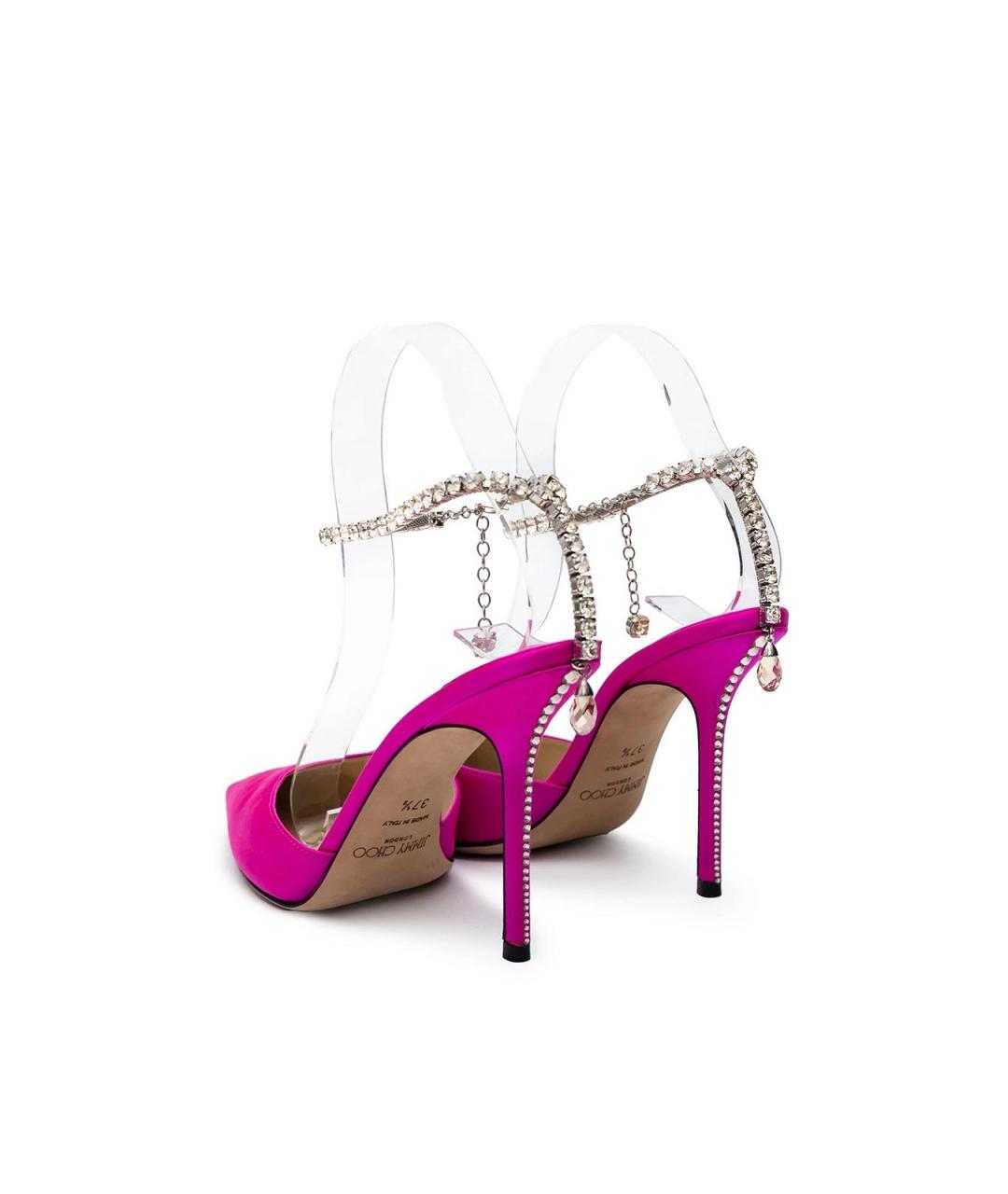 JIMMY CHOO Розовые текстильные туфли, фото 4