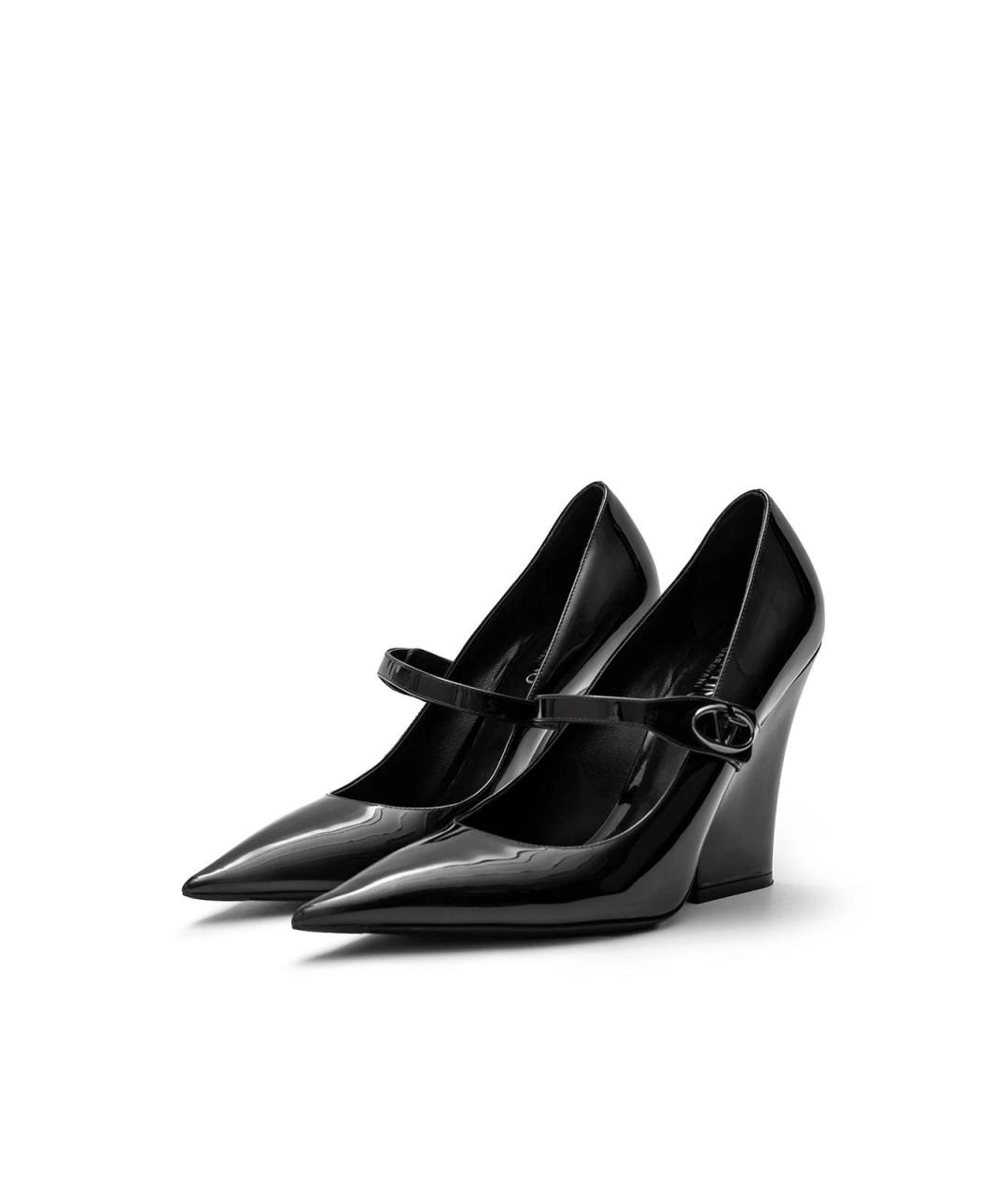VALENTINO Черные кожаные туфли, фото 2
