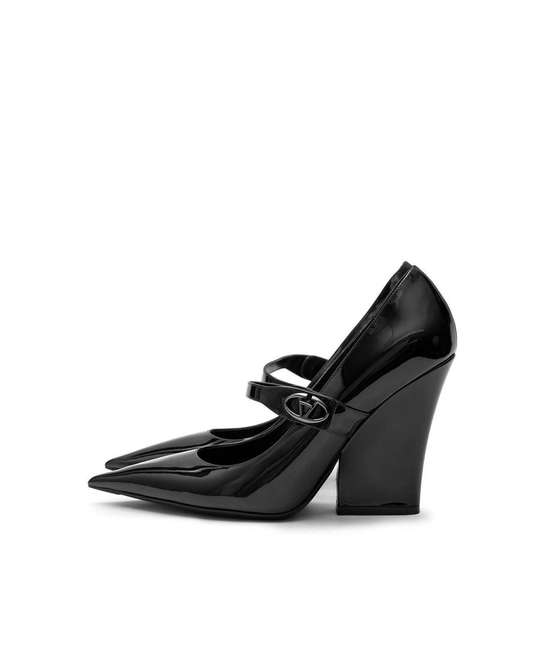 VALENTINO Черные кожаные туфли, фото 5