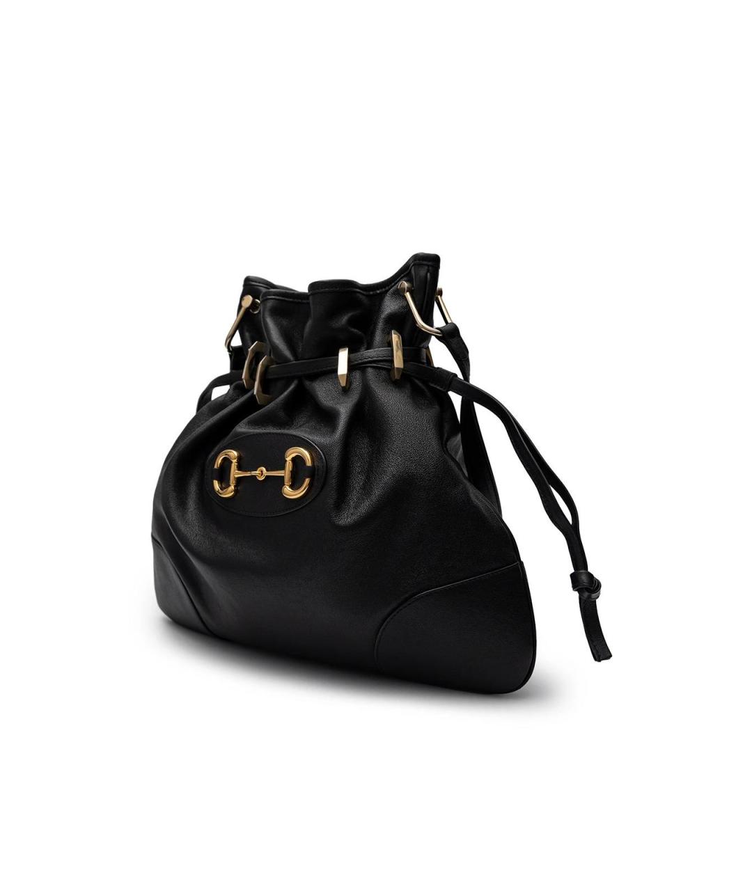 GUCCI Черная кожаная сумка через плечо, фото 3