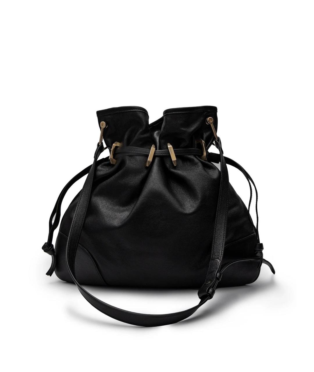 GUCCI Черная кожаная сумка через плечо, фото 4