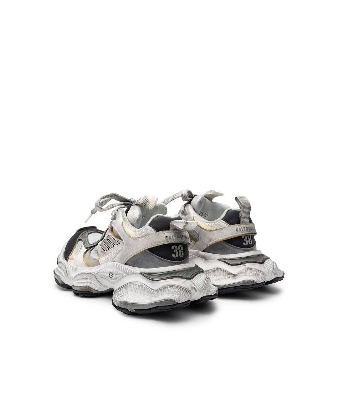 BALENCIAGA Белые текстильные кроссовки, фото 3