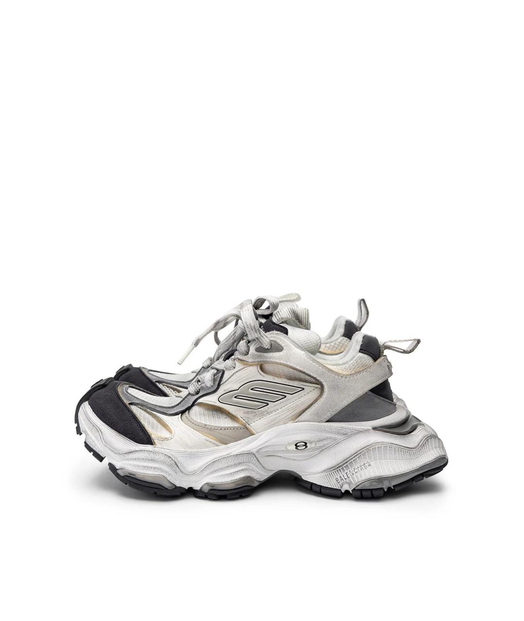 BALENCIAGA Белые текстильные кроссовки, фото 5