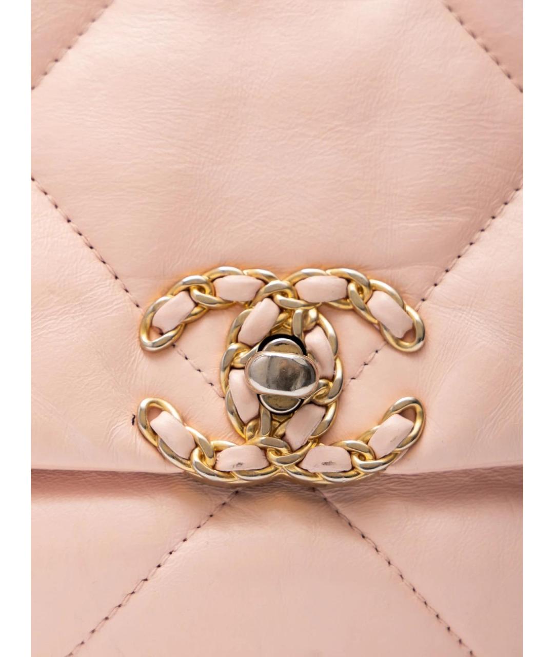 CHANEL Розовая кожаная сумка через плечо, фото 5