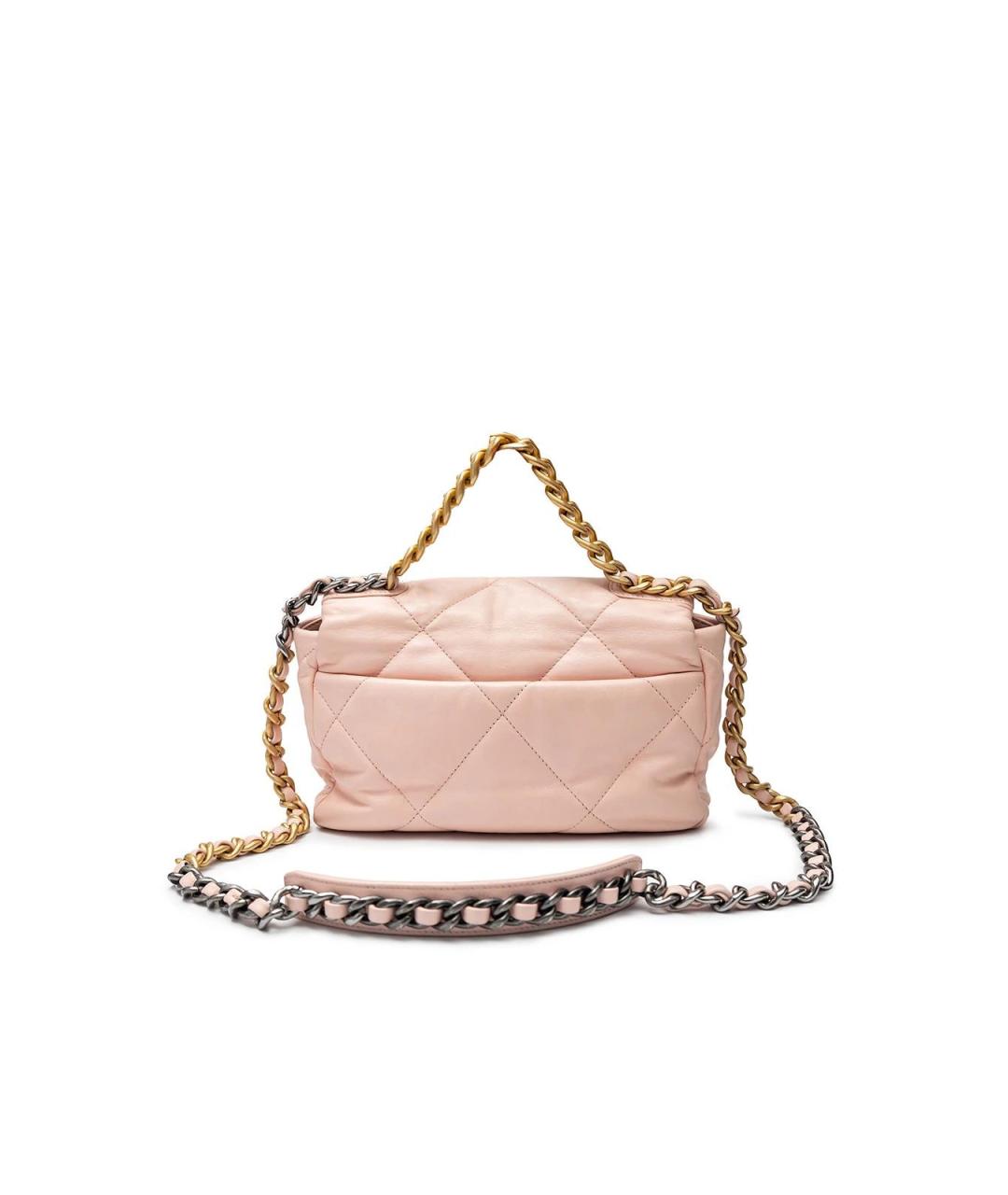 CHANEL Розовая кожаная сумка через плечо, фото 3