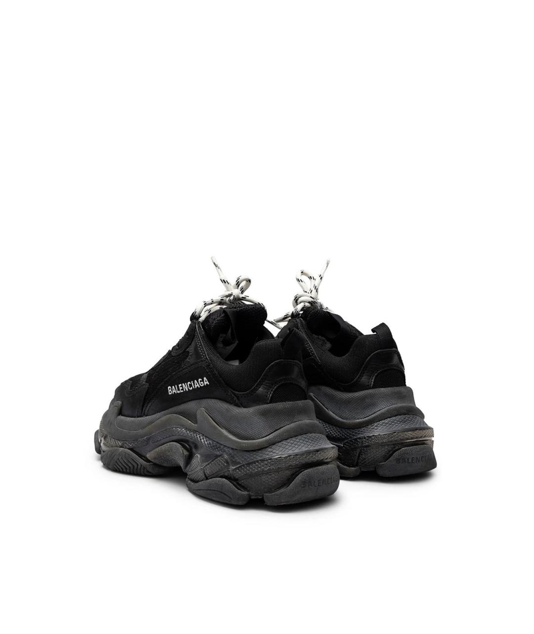 BALENCIAGA Черные текстильные кроссовки, фото 3