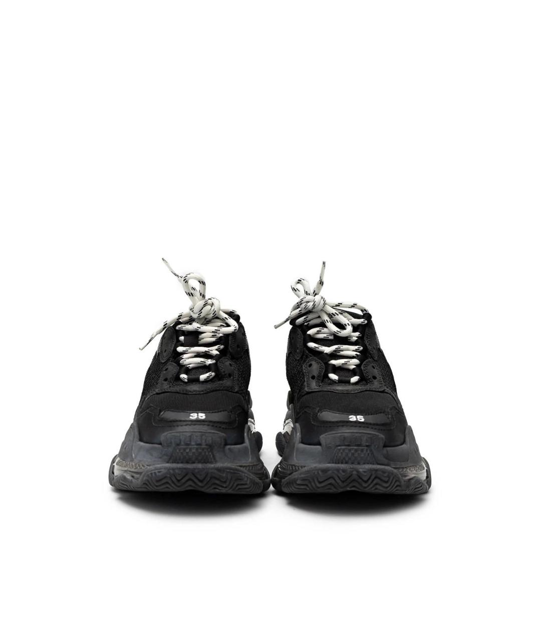 BALENCIAGA Черные текстильные кроссовки, фото 4