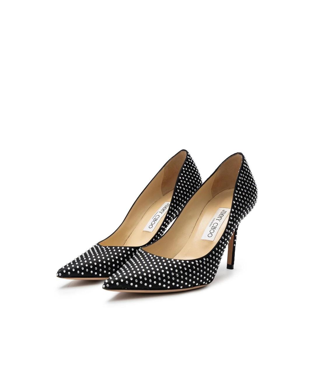 JIMMY CHOO Черные текстильные туфли, фото 2