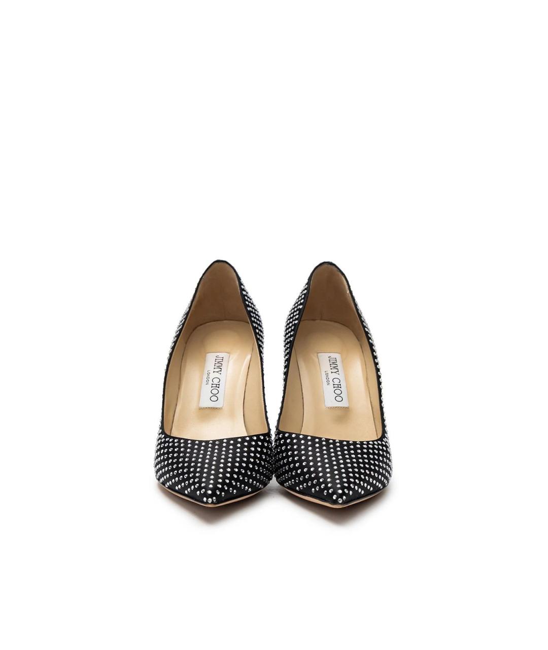 JIMMY CHOO Черные текстильные туфли, фото 4