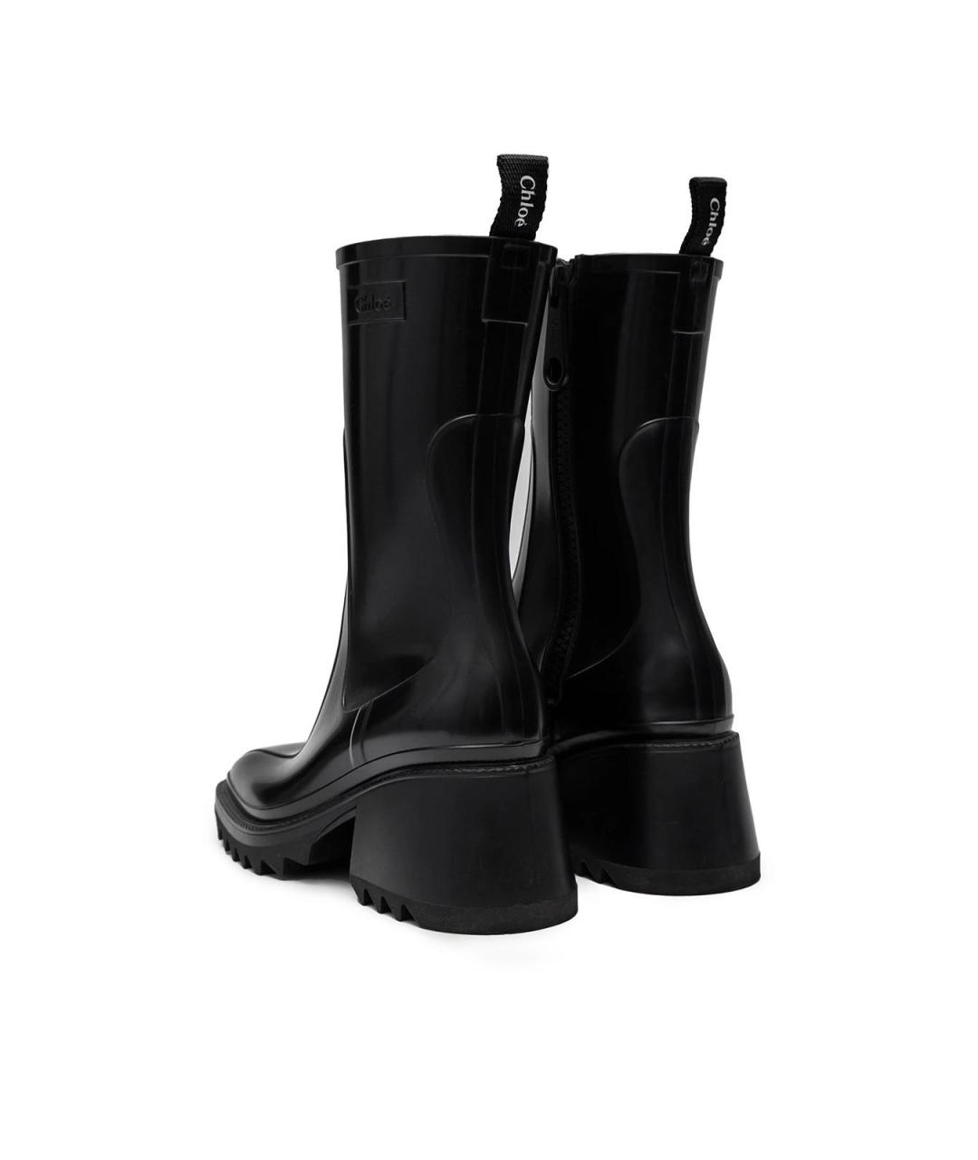 CHLOE Черные резиновые полусапоги, фото 3
