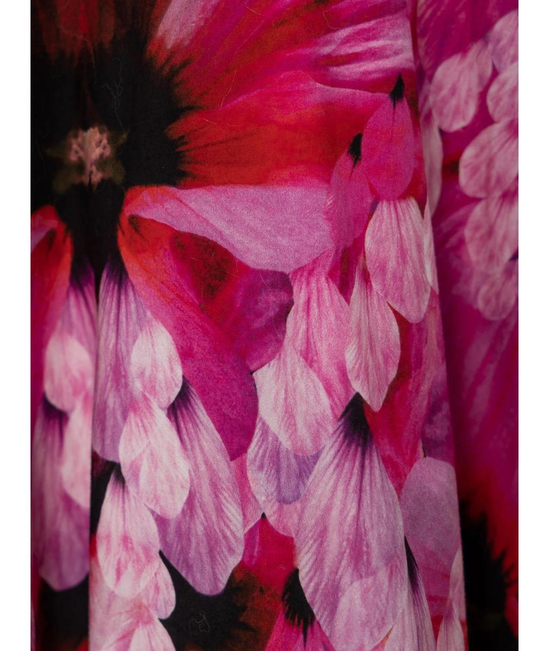 ALEXANDER MCQUEEN Розовое хлопковое повседневное платье, фото 4