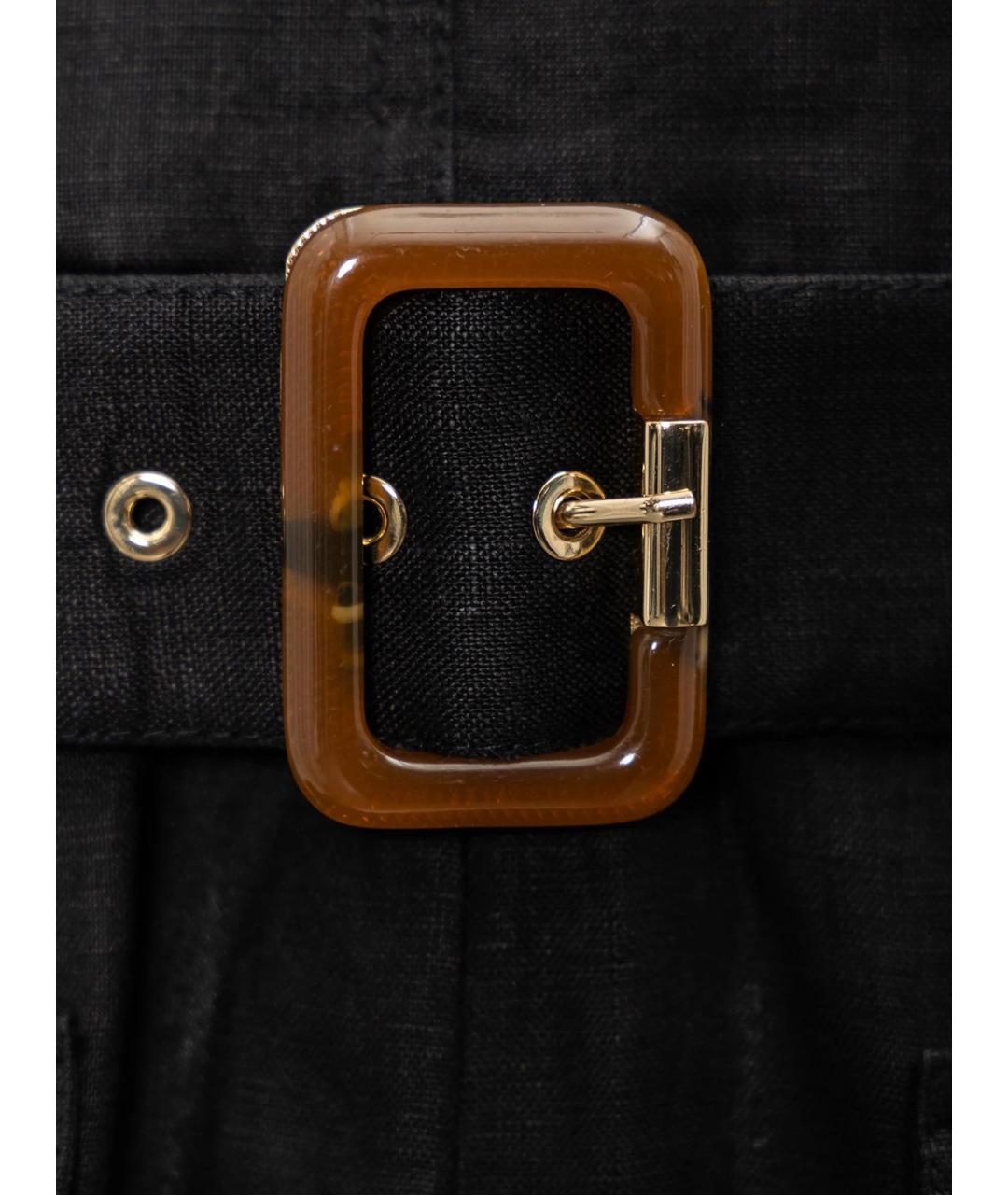 ZIMMERMANN Черный льняной комбинезон, фото 3