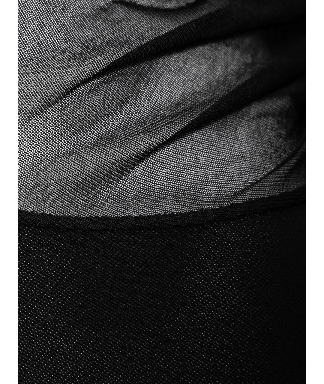 MUGLER Черное вискозное повседневное платье, фото 3