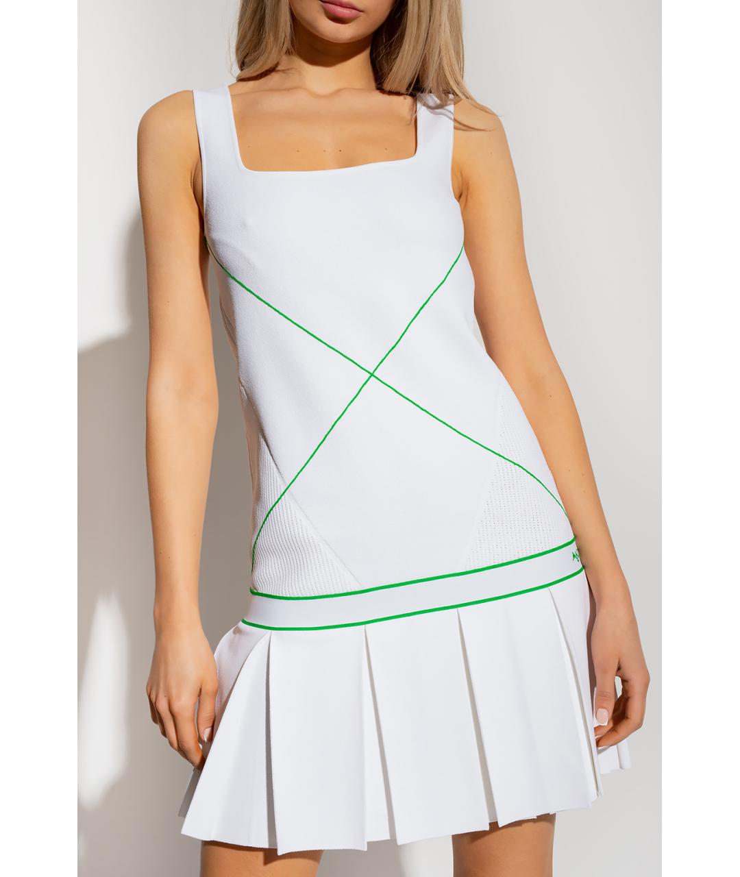 BOTTEGA VENETA Белое вискозное коктейльное платье, фото 2