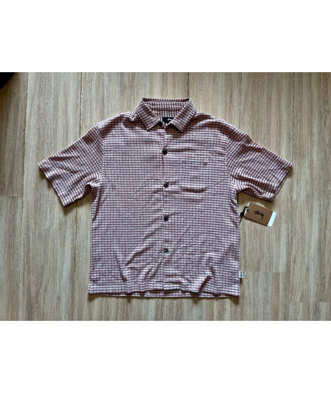 STUSSY Розовая полиэстеровая рубашка, фото 6