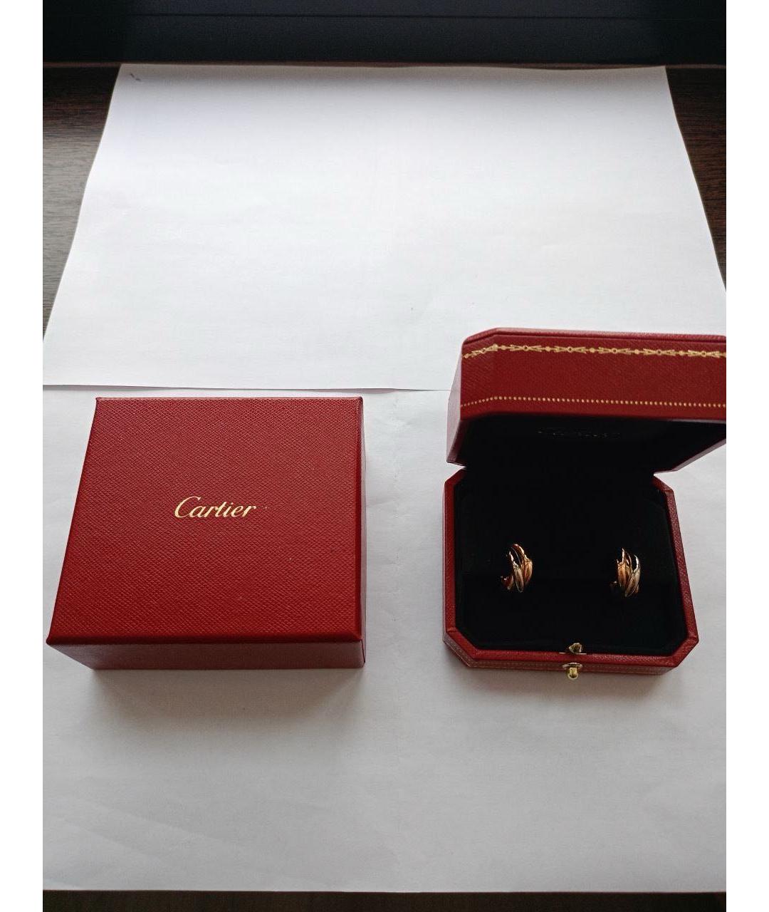 CARTIER Золотые серьги из желтого золота, фото 4