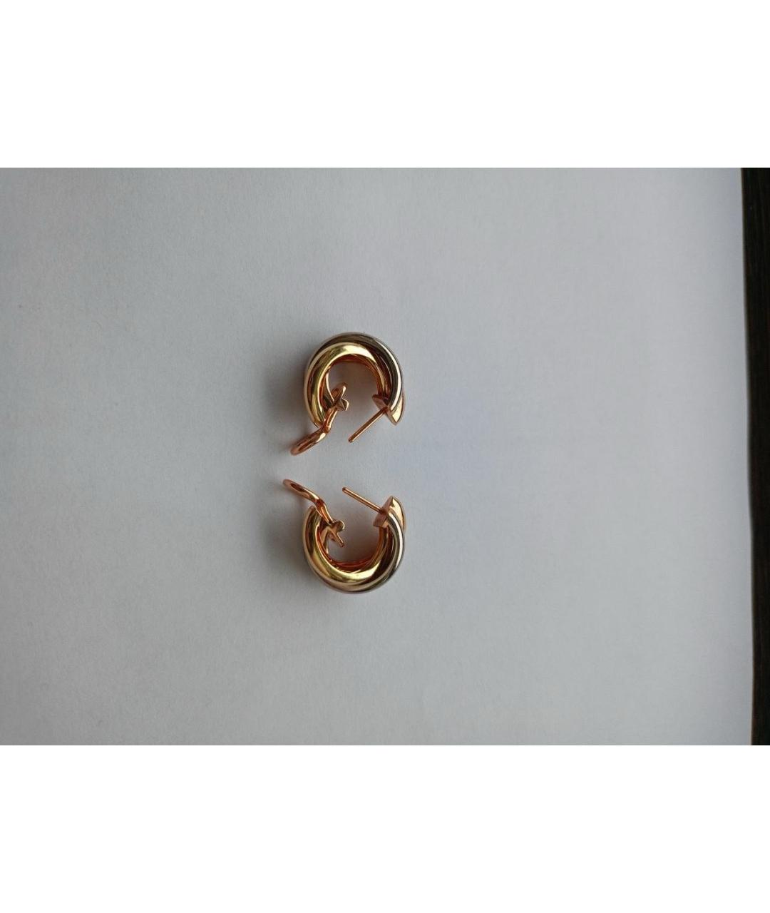 CARTIER Золотые серьги из желтого золота, фото 2