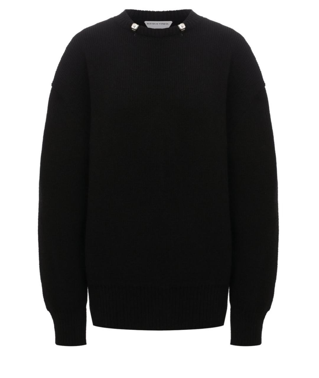 BOTTEGA VENETA Черный шерстяной джемпер / свитер, фото 7