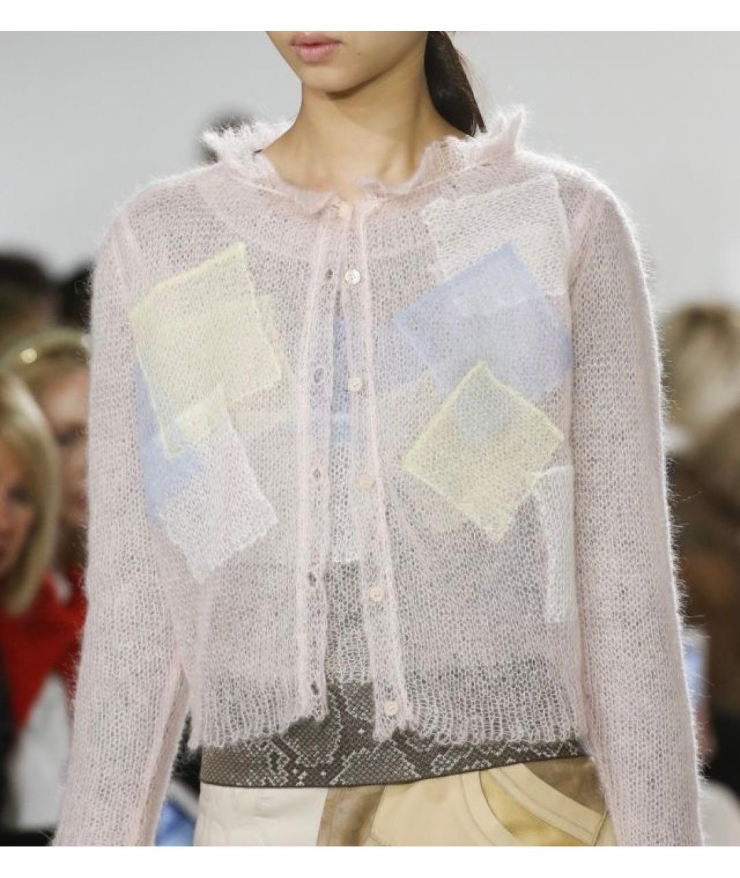 LOEWE Розовый шерстяной кардиган, фото 2