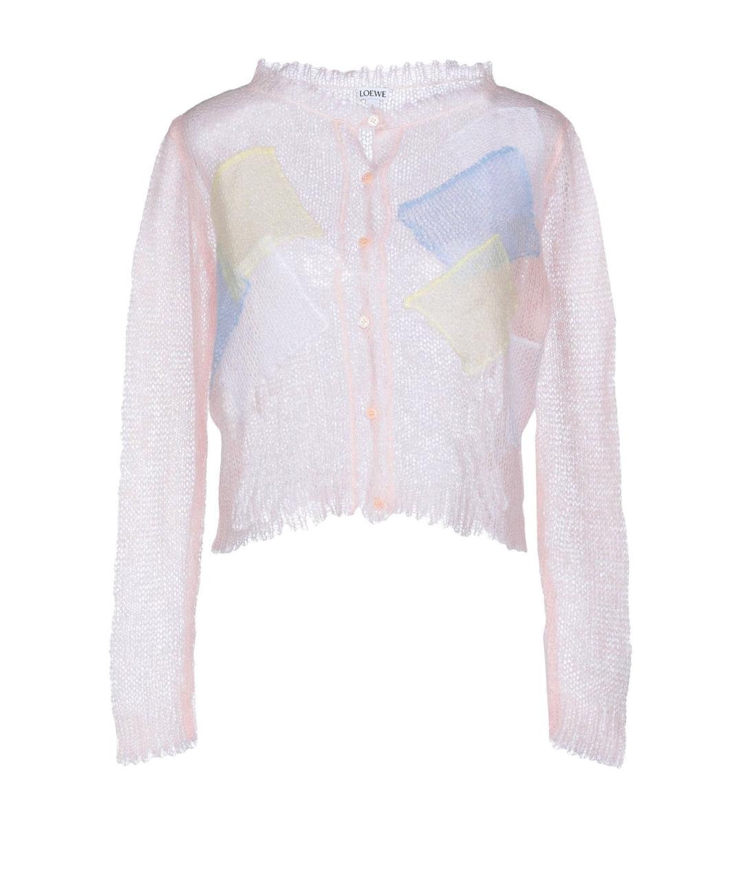 LOEWE Розовый шерстяной кардиган, фото 1