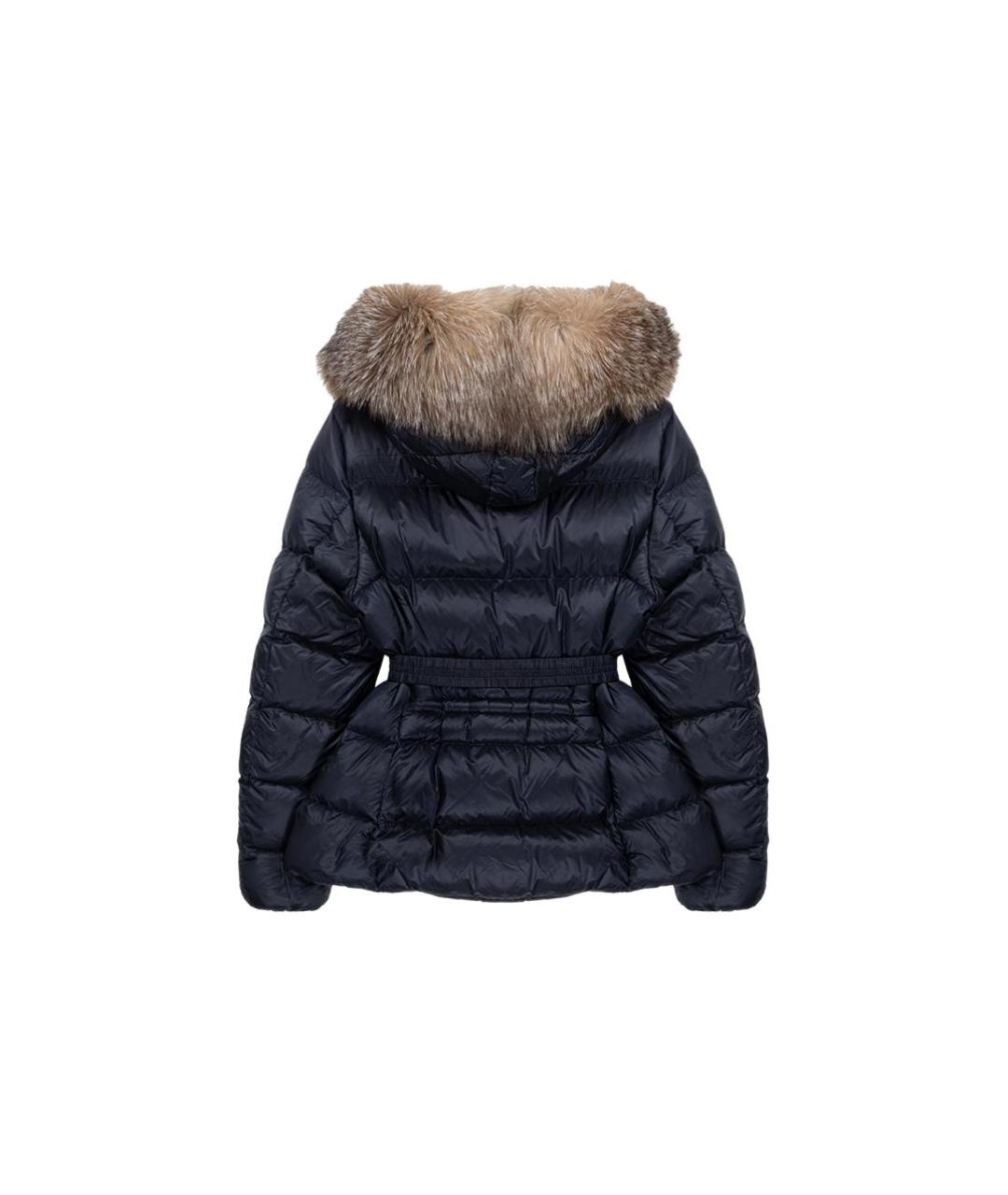 MONCLER Темно-синяя полиамидовая куртка, фото 2