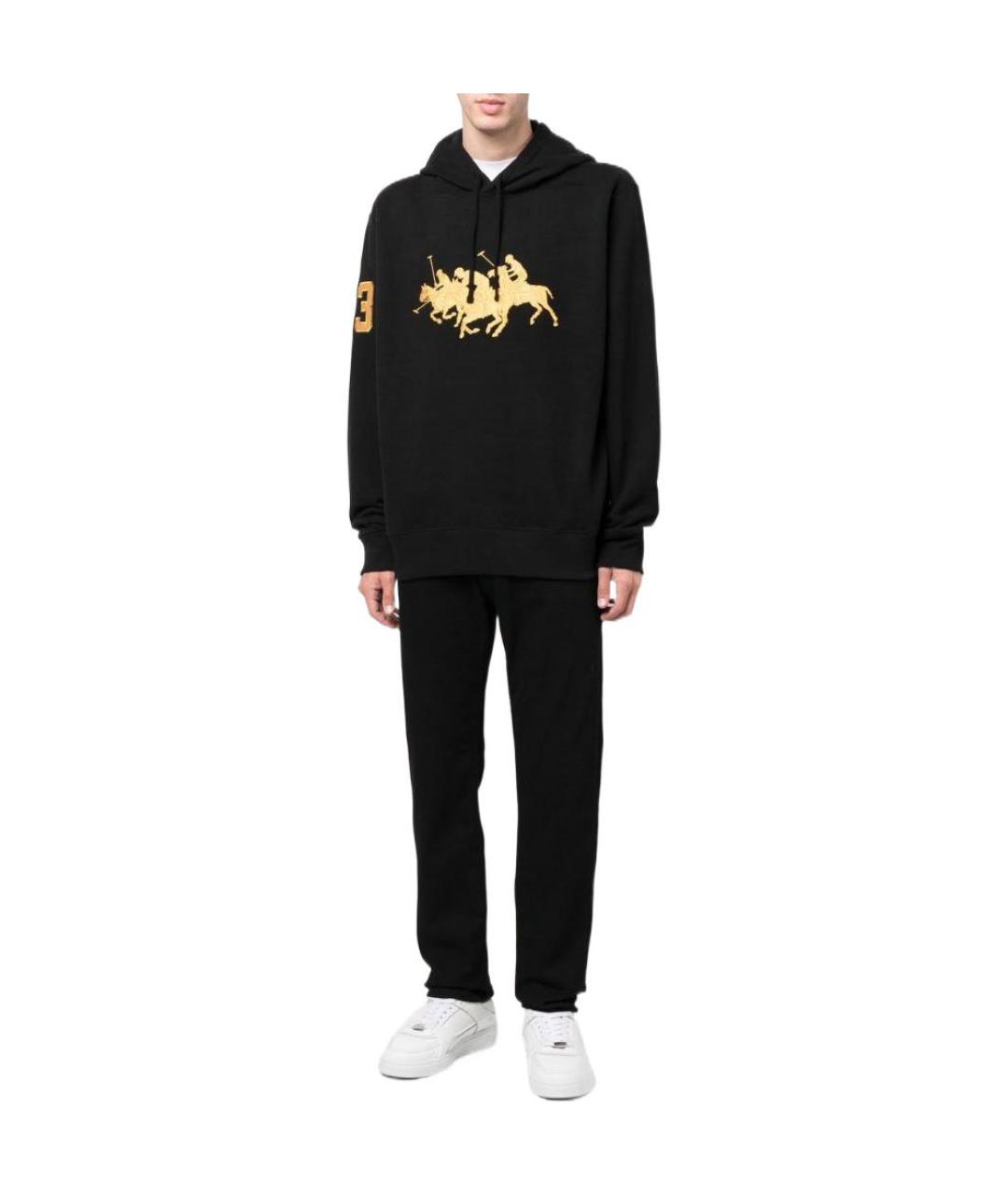 POLO RALPH LAUREN Черная хлопковая куртка, фото 4