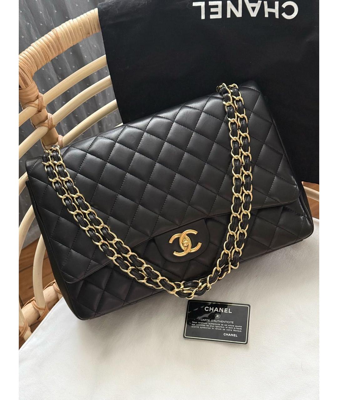 CHANEL Черная кожаная сумка через плечо, фото 9