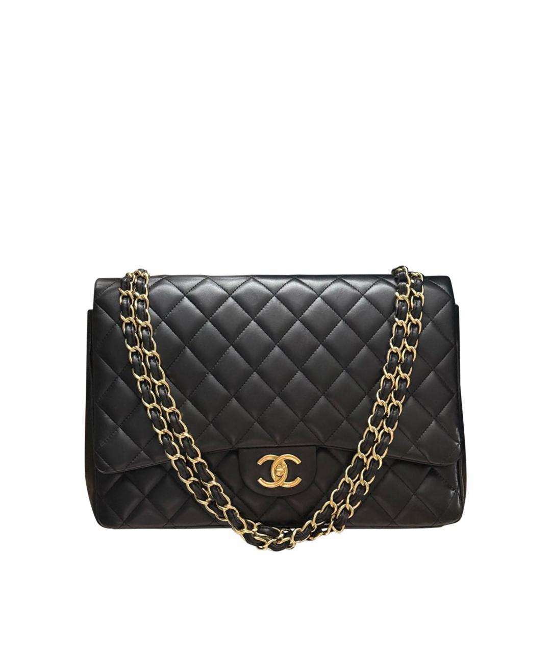 CHANEL Черная кожаная сумка через плечо, фото 1