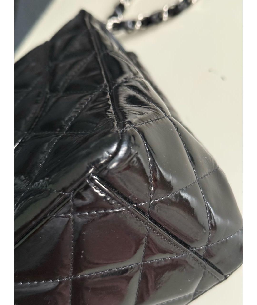 CHANEL Черная кожаная сумка через плечо, фото 5