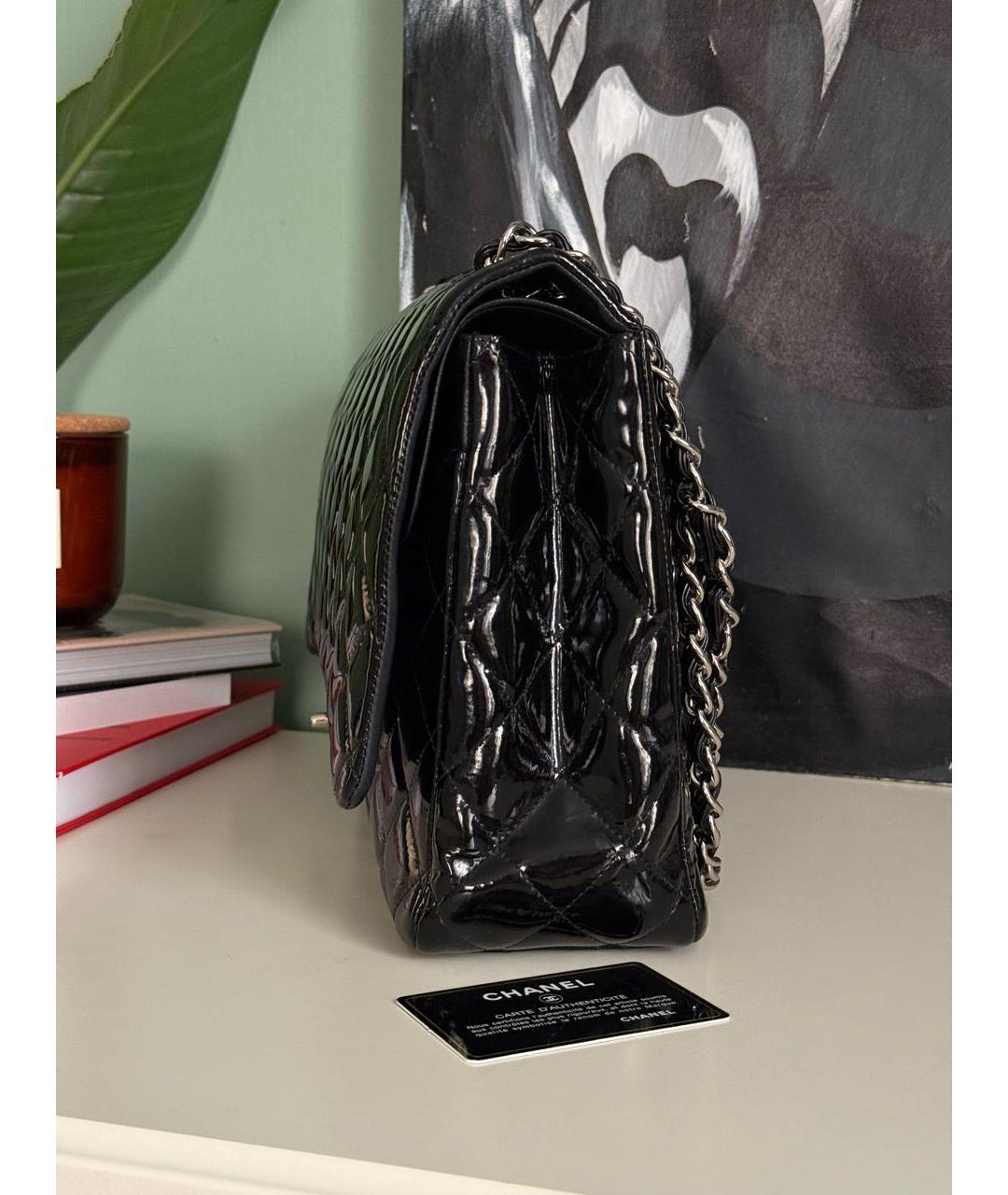 CHANEL Черная кожаная сумка через плечо, фото 3