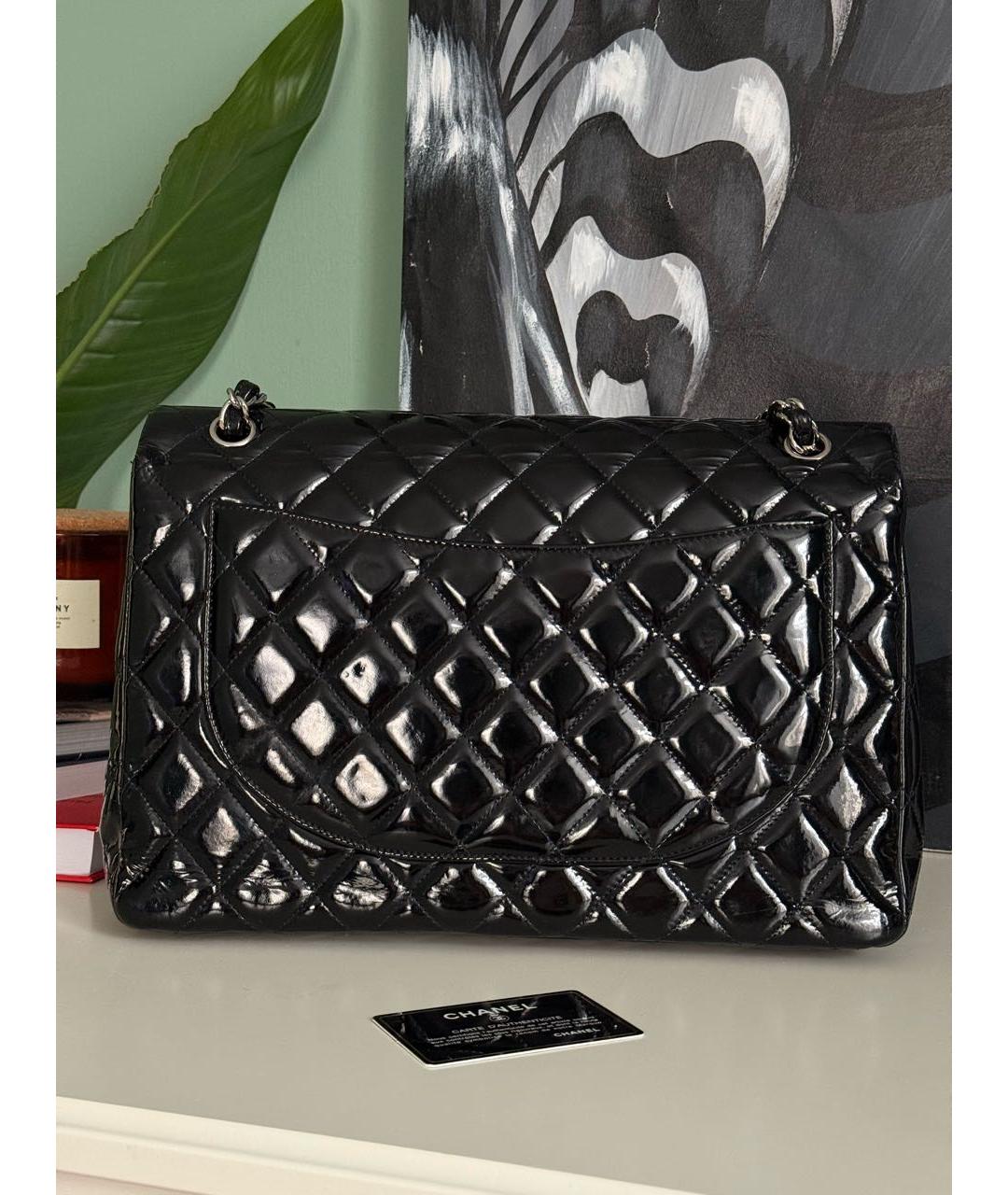 CHANEL Черная кожаная сумка через плечо, фото 2