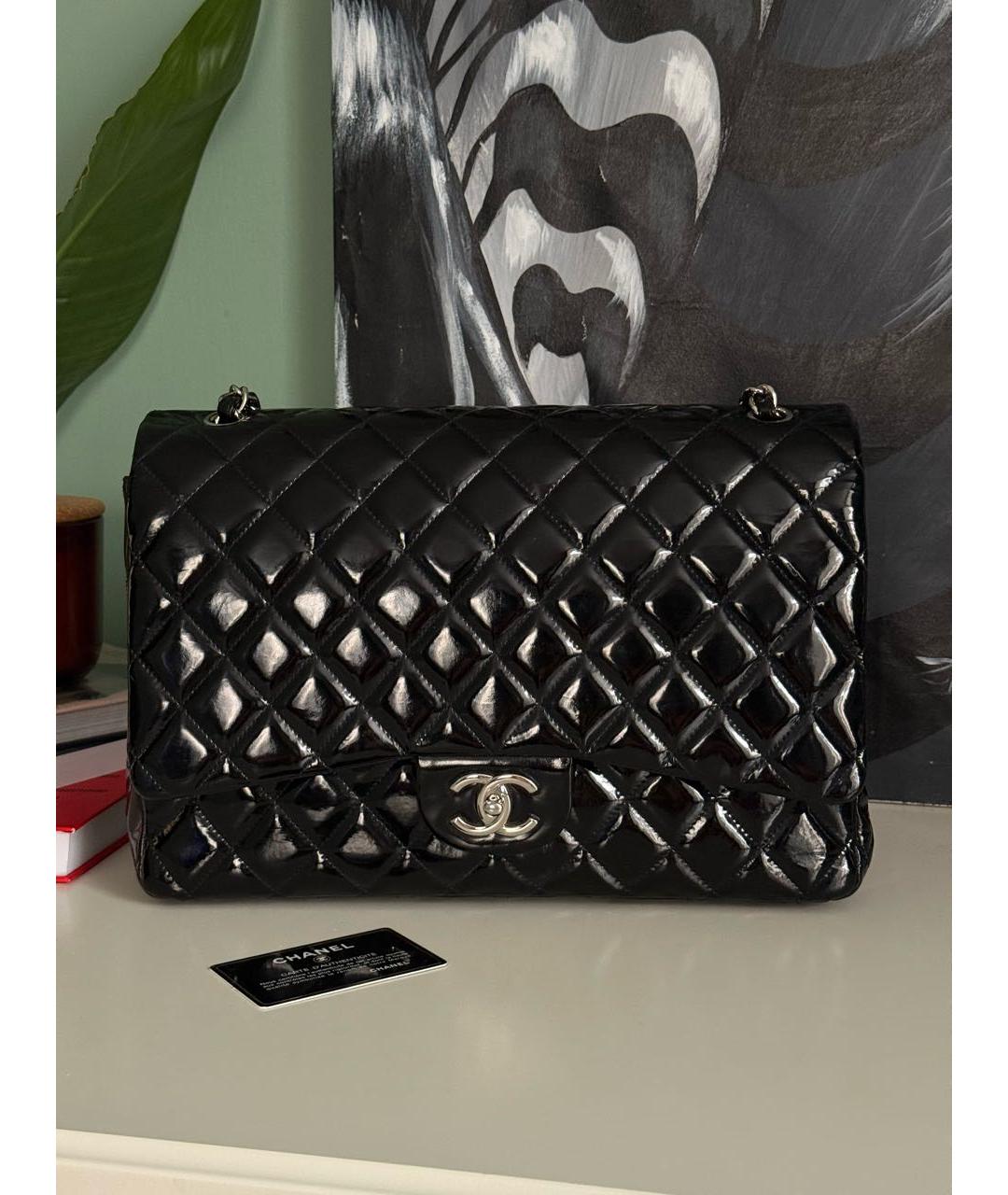 CHANEL Черная кожаная сумка через плечо, фото 9