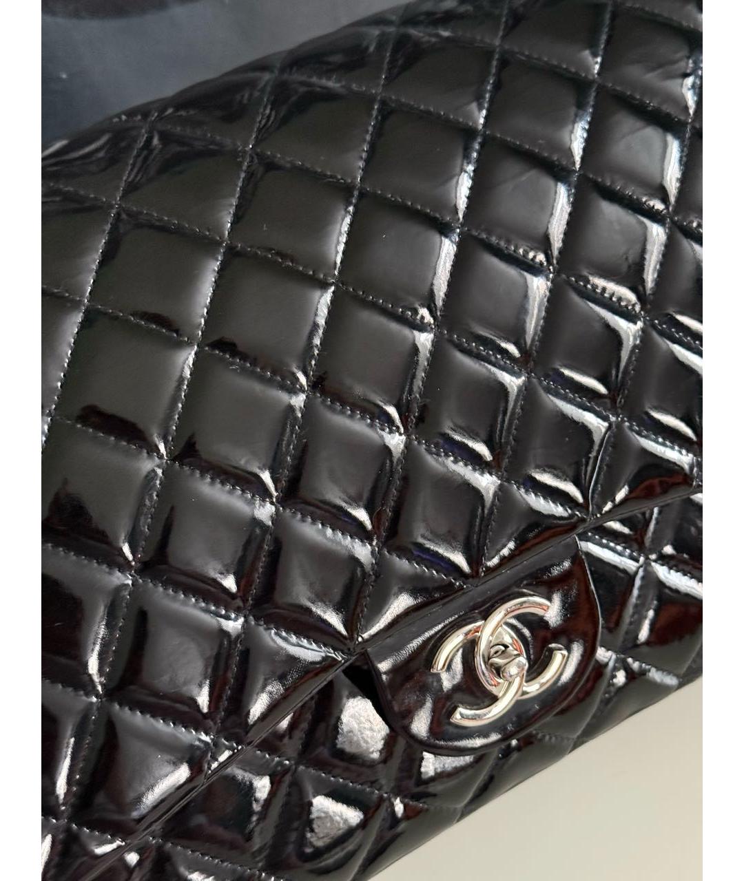 CHANEL Черная кожаная сумка через плечо, фото 4