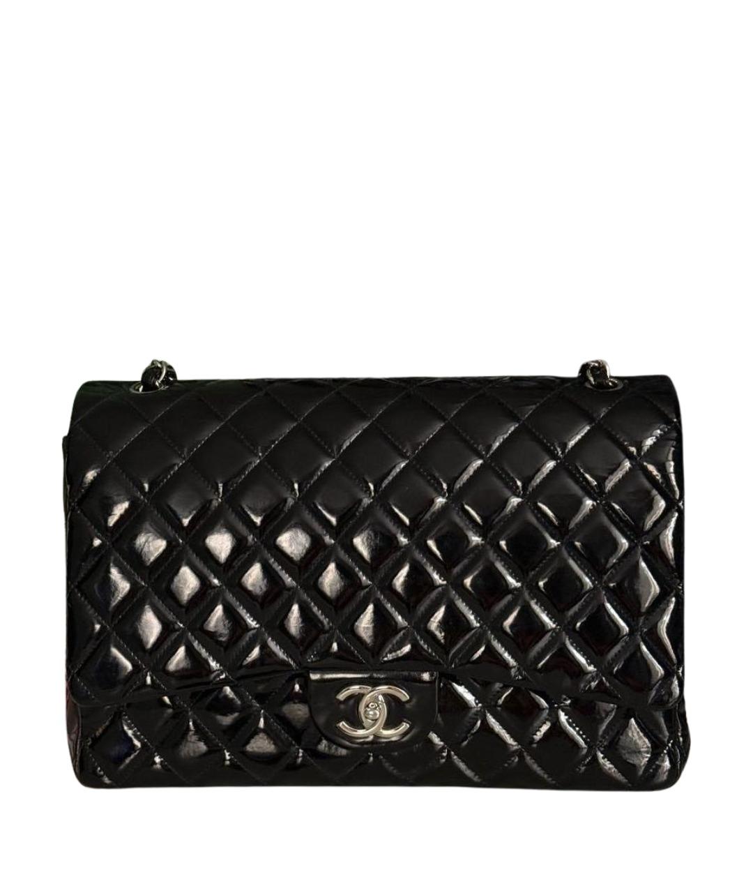 CHANEL Черная кожаная сумка через плечо, фото 1