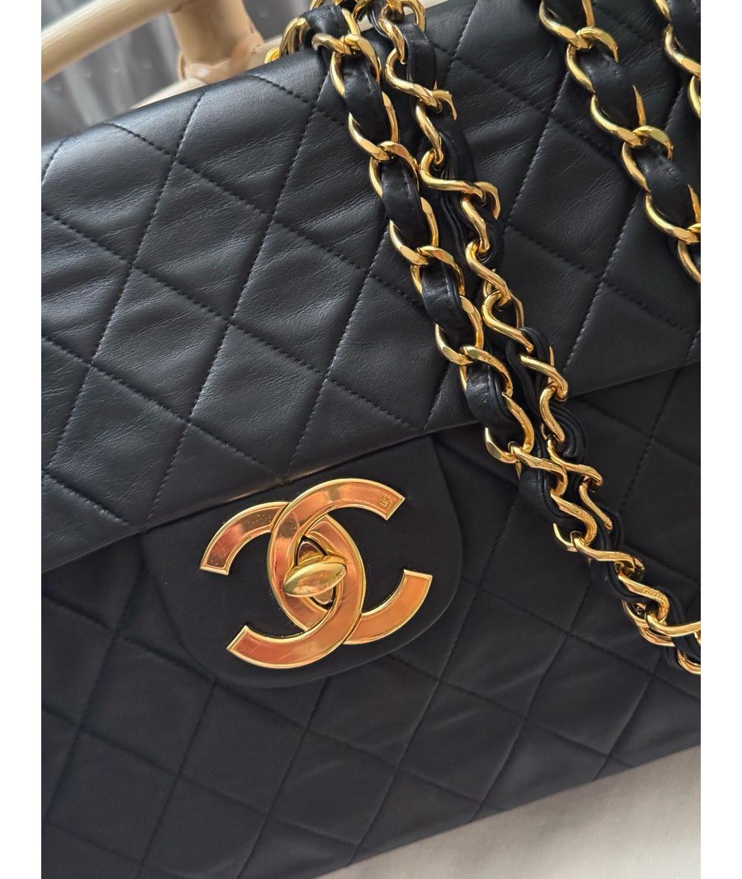 CHANEL Черная кожаная сумка через плечо, фото 3