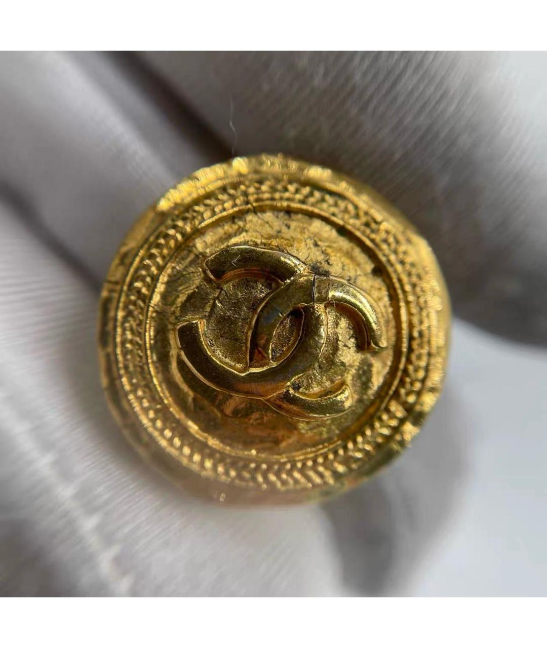 CHANEL Золотые позолоченные клипсы, фото 4