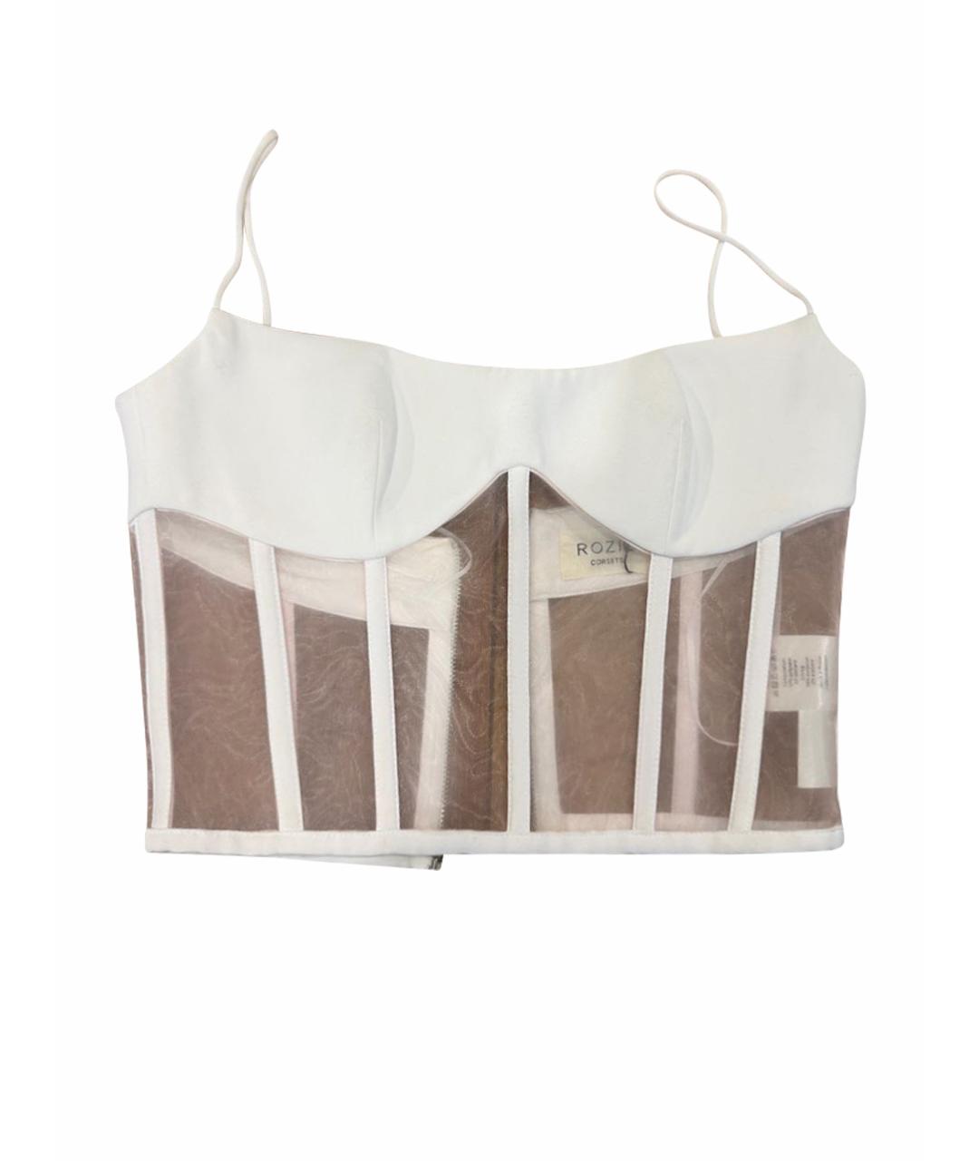 ROZIECORSETS Белый креповый корсет, фото 1