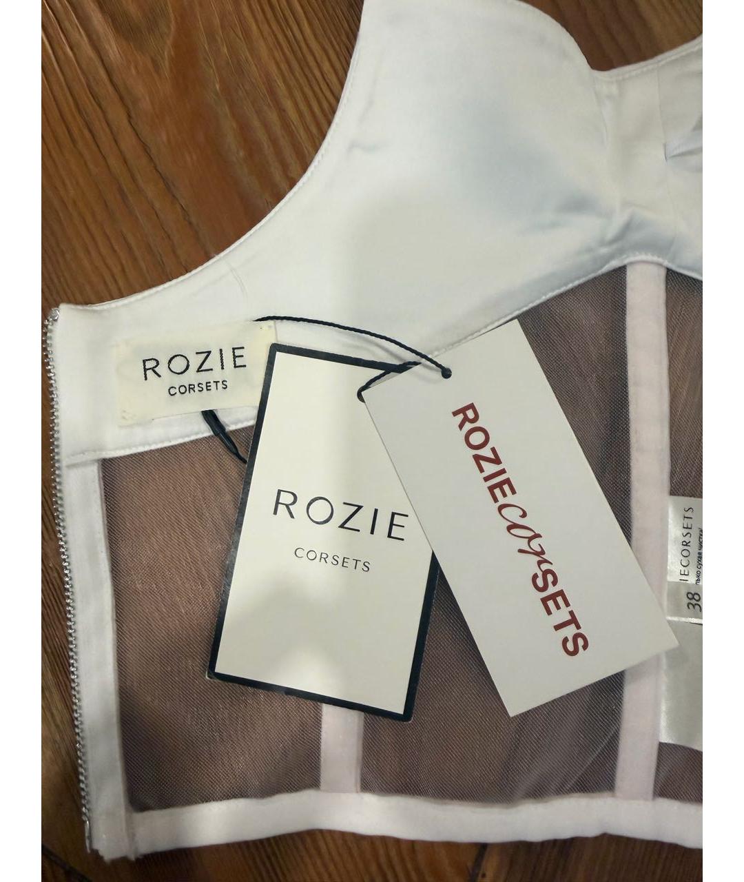 ROZIECORSETS Белый креповый корсет, фото 3