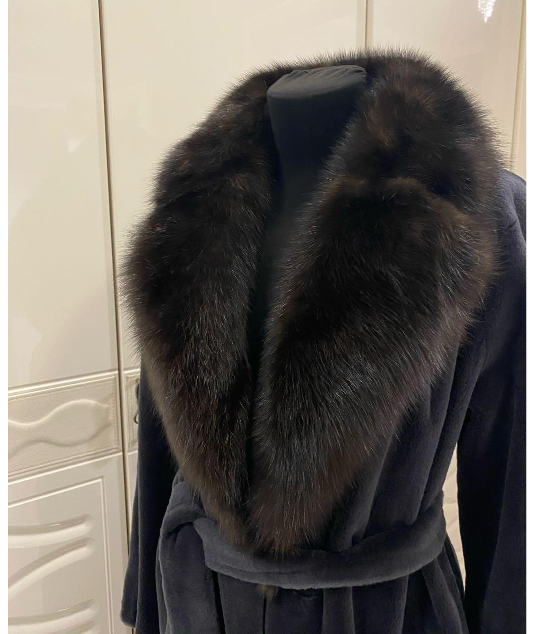 MANZONI 24 Серая меховая шуба, фото 2