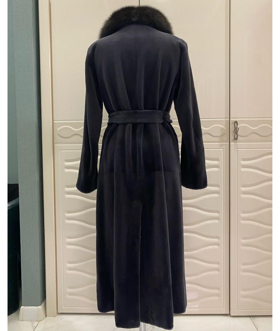 MANZONI 24 Серая меховая шуба, фото 3