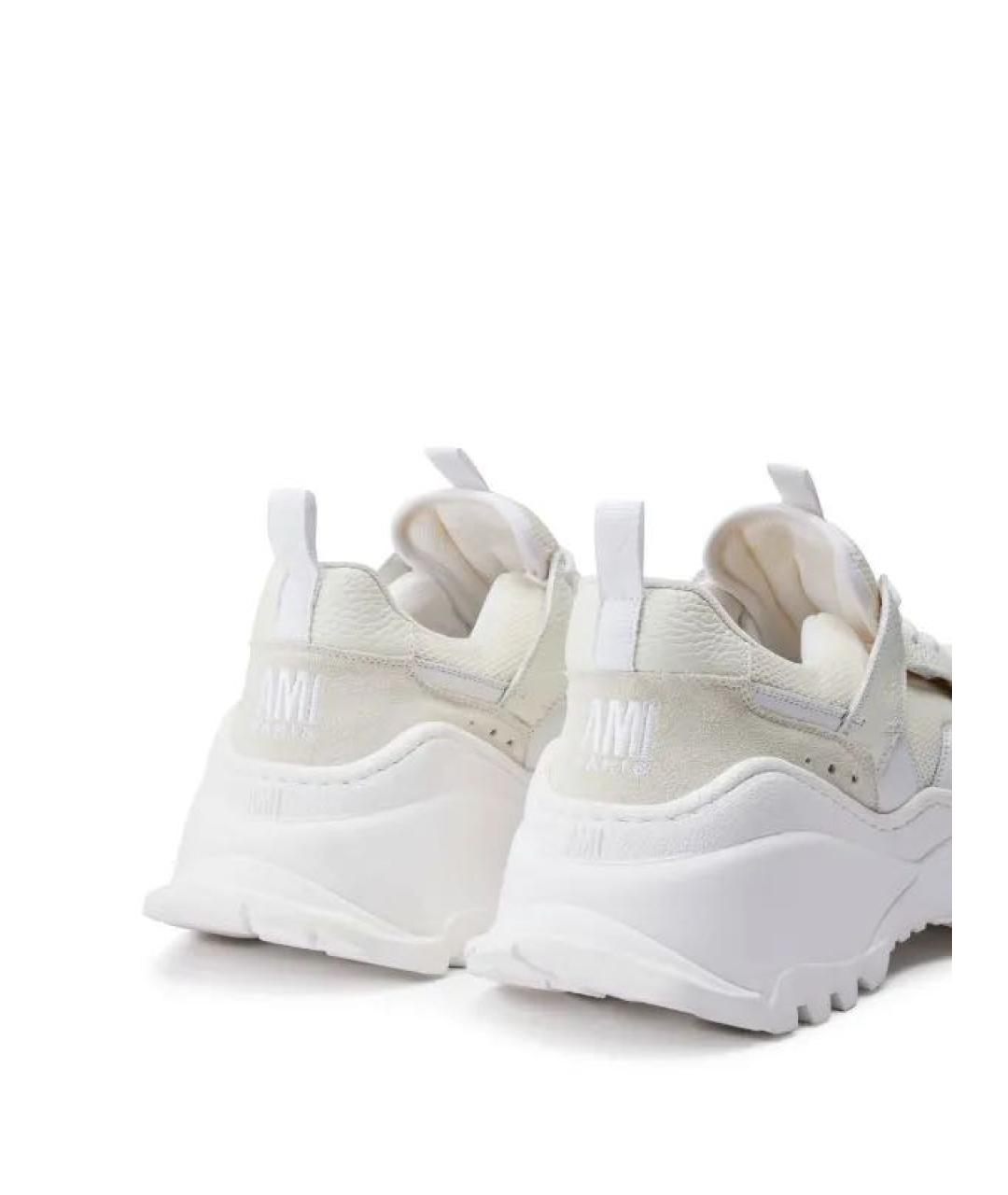 Ami Paris Белые кожаные кроссовки, фото 3