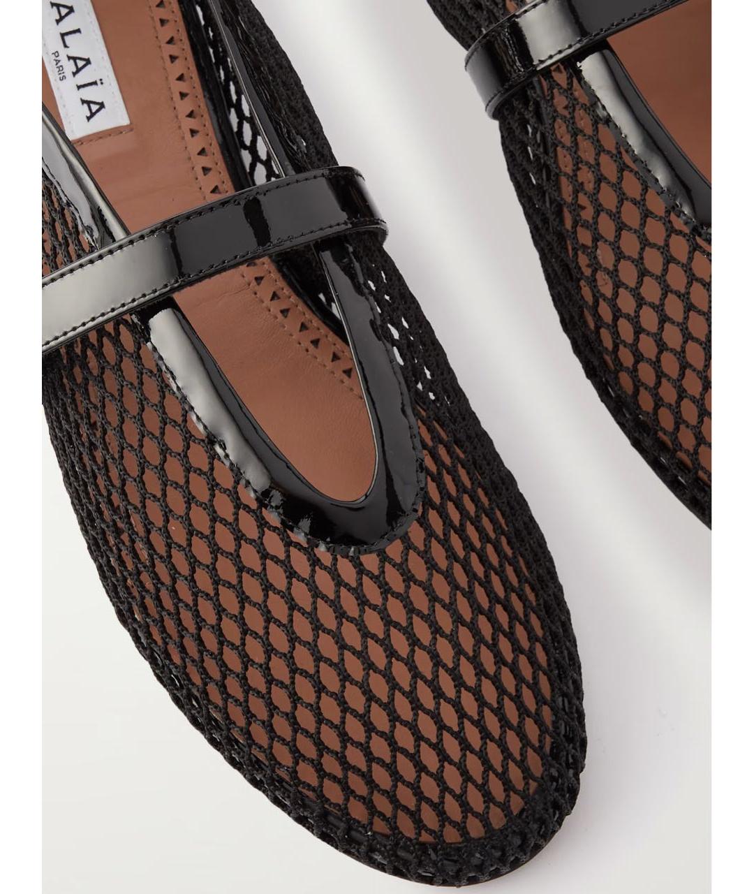 ALAIA Черные кожаные балетки, фото 2