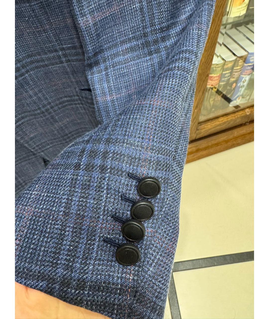 BRIONI Синий шелковый пиджак, фото 4