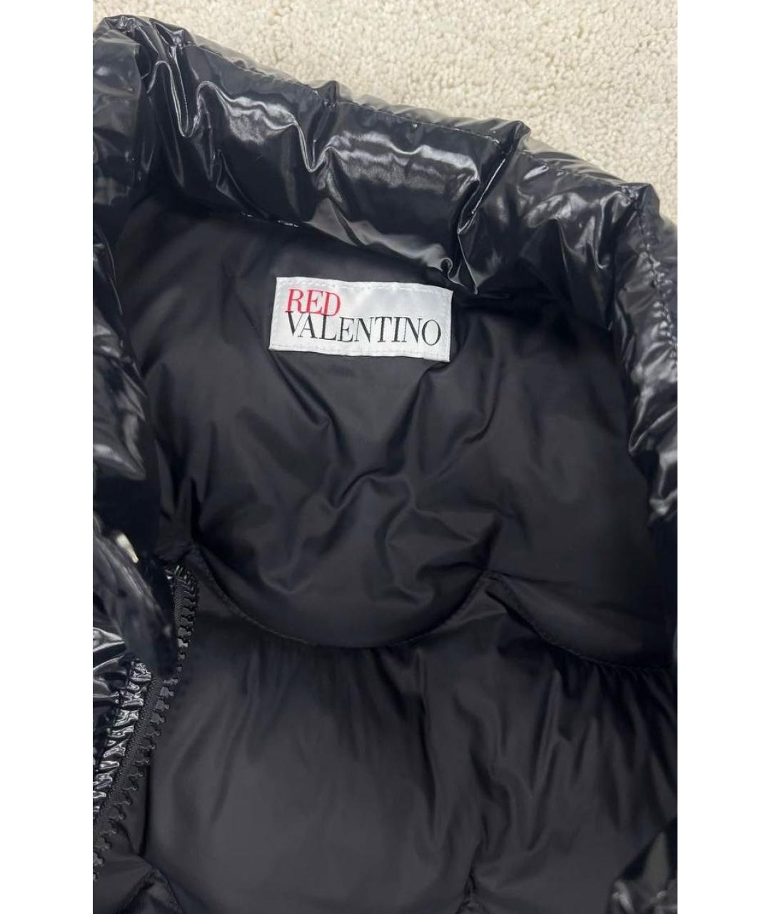 RED VALENTINO Черный пуховик, фото 4