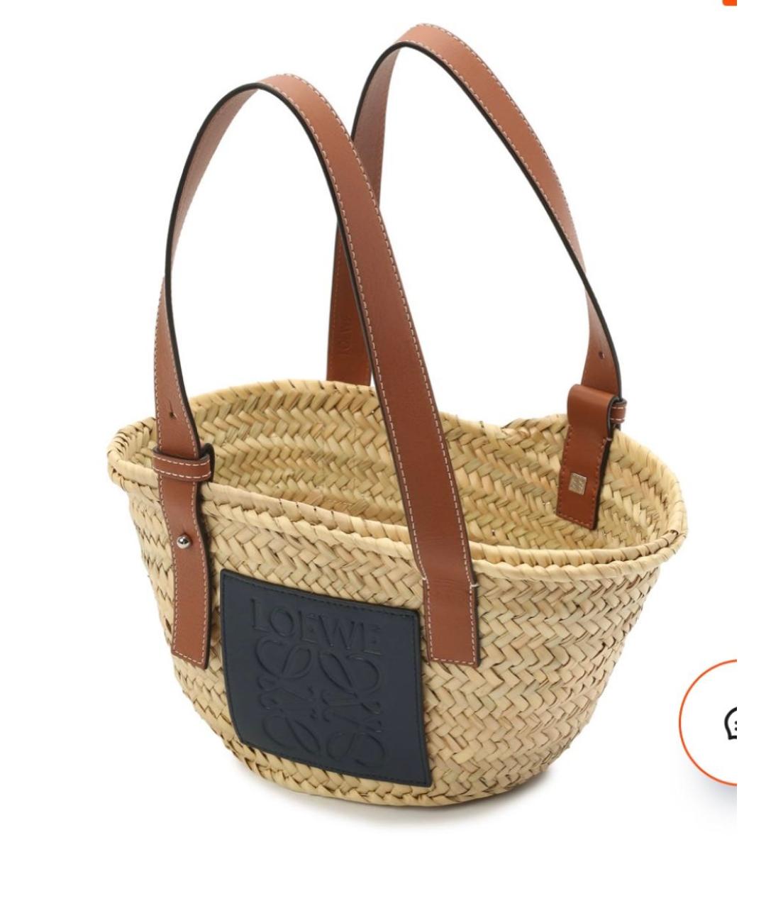 LOEWE Коричневая кожаная сумка тоут, фото 9