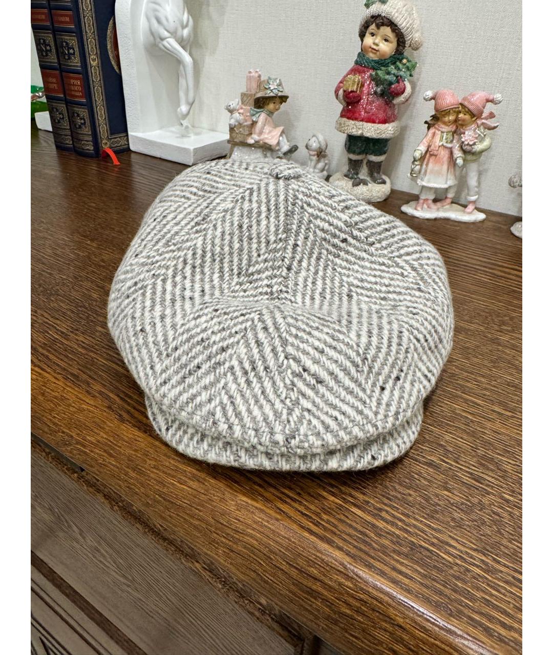 BRUNELLO CUCINELLI Бежевая шерстяная кепка/бейсболка, фото 7