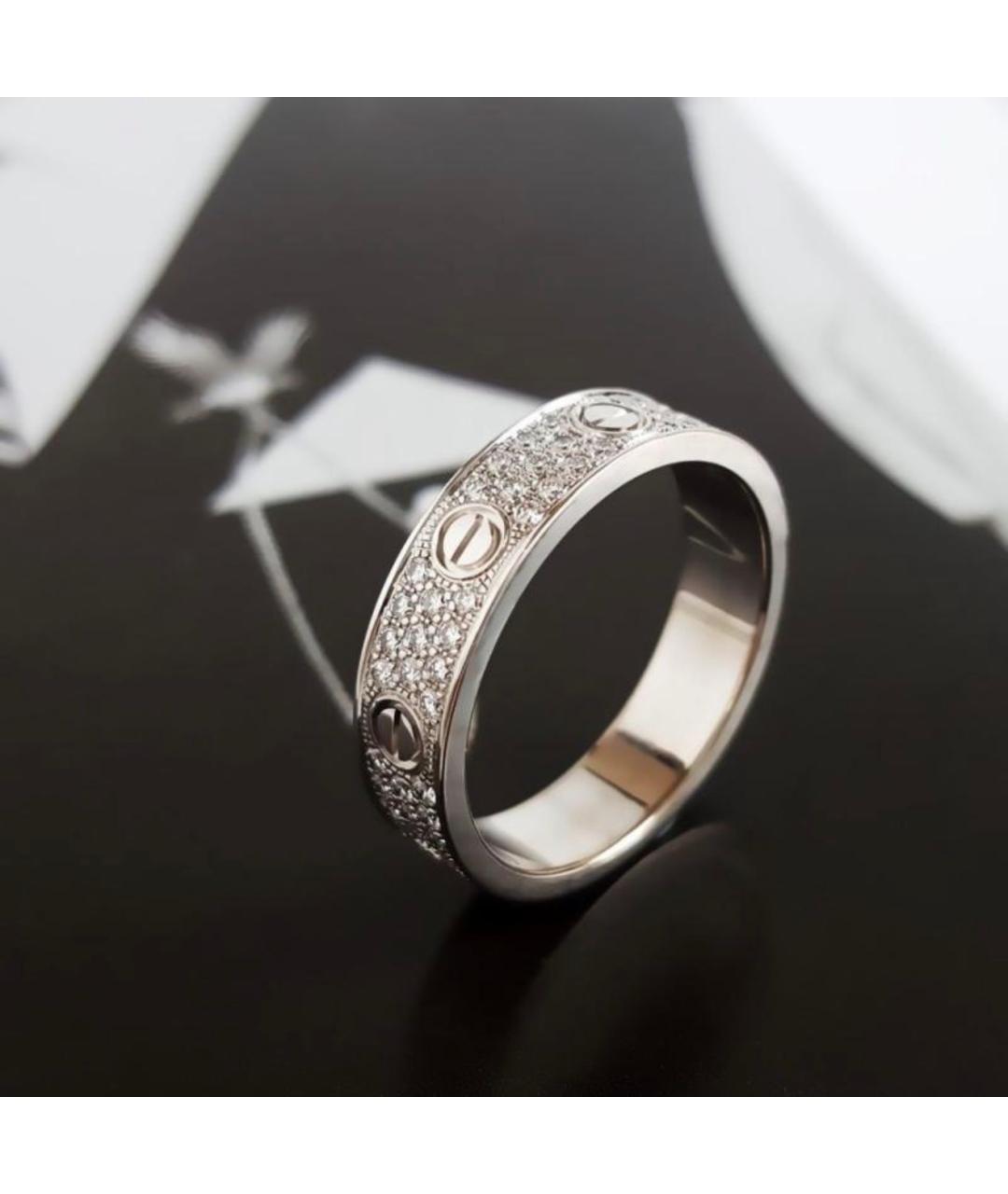 CARTIER Серебряное кольцо из белого золота, фото 4