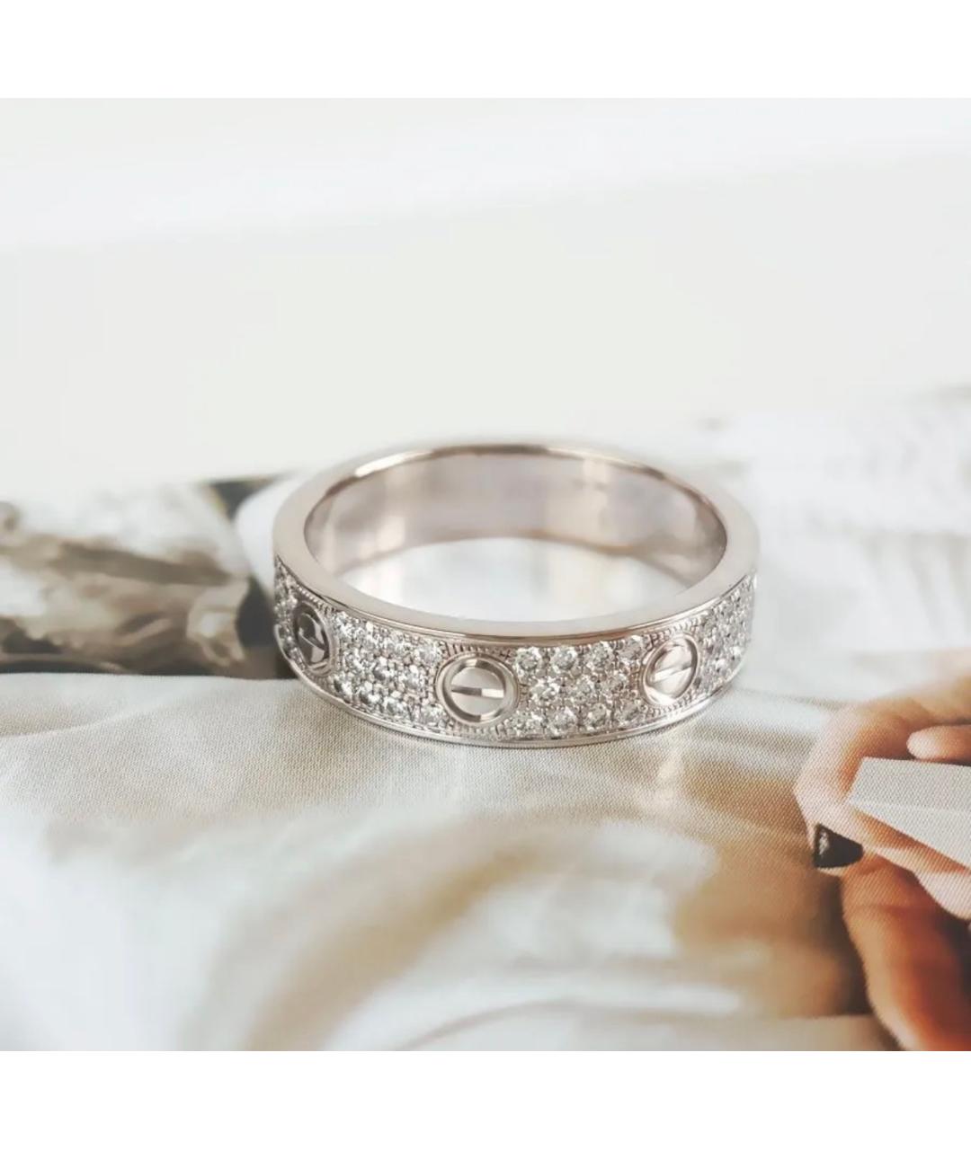CARTIER Серебряное кольцо из белого золота, фото 3