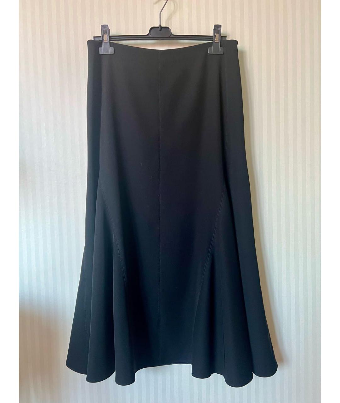 BALENCIAGA Черная полиэстеровая юбка миди, фото 7