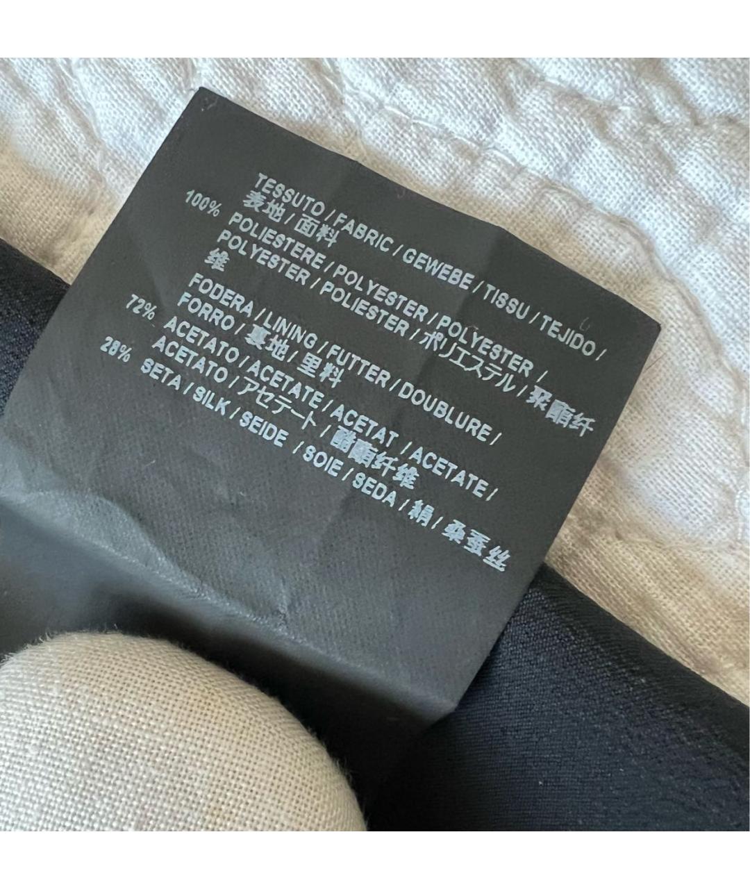 BALENCIAGA Черная полиэстеровая юбка миди, фото 6